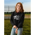 thumbnail image 2 of I Love Softball Women Hoodie Small Black, 2 of 4