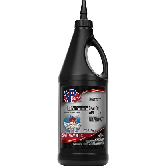 VP Racing Gear Oil 2885 Single; 32 Ounce; SAE 75W-90; Full Synthetic; API GL-5 Gear Oil