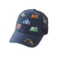 thumbnail image 5 of Kids Meshed Back Hat For And Fall: Unisex Cap With Excavator Truck Taxi Embroidered Design For Kids, 5 of 5