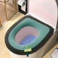 thumbnail image 5 of LSLJS Toilet Seat Cushion Warm & Soft Thicked Padded Toilet Seat Washable Reusable Toilet Seat-Home Easy Installation Cleaning, 5 of 6