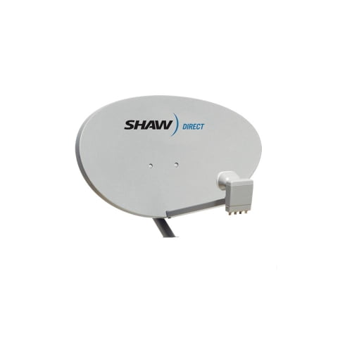 USED Shaw Direct Dual Quad dish 60 cm STARCHOICE Ku Satellite LNB F 11.7-12.2GHz