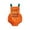Z-260915-2-Orange, variant on Infant Ghost Romper Bodysuit Halloween Costume Set With Hat And Shoes 0 18M