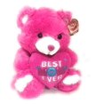 thumbnail image 1 of calplush Día de la madre, la mejor mamá de todos los tiempos oso de peluche 11 "M10033-11 rosa fuerte Calplush 642049513303, 1 of 1