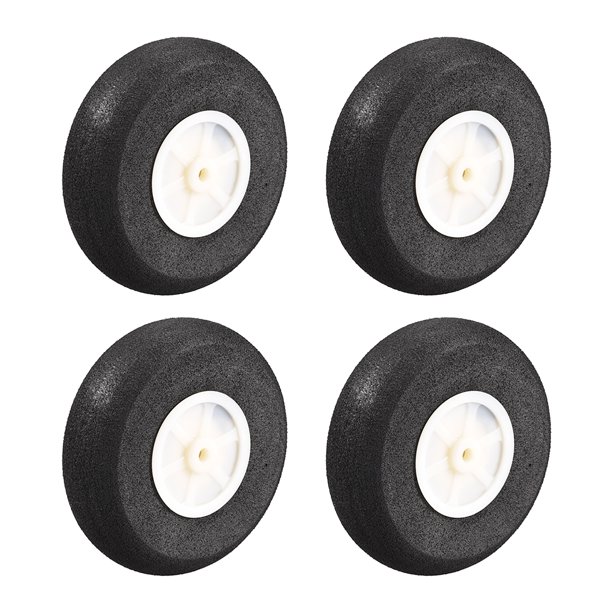 RC Airplane Wheels 4Pcs RC Airplane Aircraft Sponge Wheels 2.75 inch