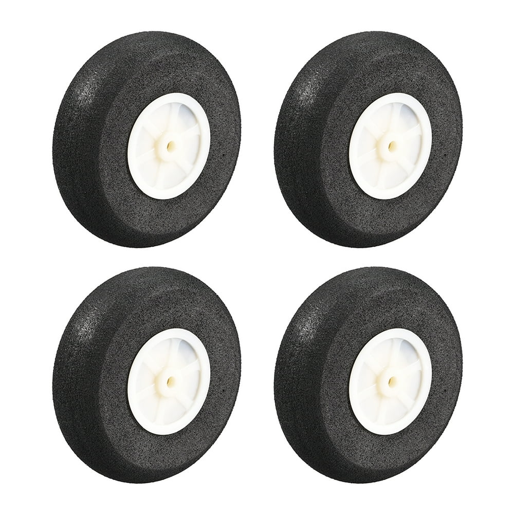 RC Airplane Wheels - 4Pcs RC Airplane Aircraft Sponge Wheels 2.75 inch x 0.14 inch - Walmart.com
