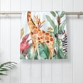 thumbnail image 3 of JUNZAN Animals-1 Bathroom Towels Absorbent Compact Beach Towel Soft for Shower Swim Pool Beach Spa Gym Yoga Travel 27.5x16 in, 3 of 5