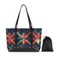 thumbnail image 7 of FORMRS Canvas Laptop Tote Bag for Women with 15.6" Computer Compartments Shoulder Handbag, Red Abstract, 7 of 7