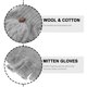 thumbnail image 5 of Guantes de lana de punto para mujer, cálidos y convertibles, sin dedos, con funda para manoplas (gris), 5 of 6