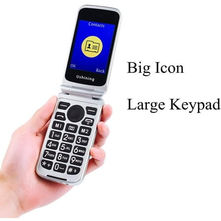 Ushining 3G Flip Phones Unlocked Canada 2.8-inch Screen Basic Cell ...