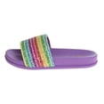 thumbnail image 2 of Kensie Girl Slides (Little Kid Sizes) - Purple/Multi, 2, 2 of 6