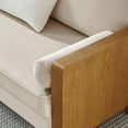 thumbnail image 4 of Modway Kellan Performance Velvet Upholstered 2-Seater Loveseat in Walnut/Almond, 4 of 9