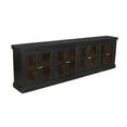 thumbnail image 3 of Peachtree 8-Door Mango Solid Wood & Glass Sideboard in Charcoal Gray, 3 of 3