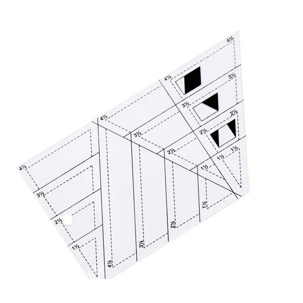 kurtrusly 6 Pieces Acrylic Quilting Rulers Neckline Shoulder Line ...