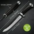 thumbnail image 6 of Plys Camping Knife Fixed Blade Outdoor Knives with Nylon Sheath, Forge Stainless Steel Blade, Camping Essentials Gear, 6 of 7