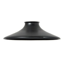 B&P Lamp® Satin Black Industrial Saucer Style Metal Shade