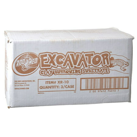 Zoo Med Excavator Clay Burrowing Reptile Substrate 30 lbs (3 x 10 lb (Best Substrate For Burrowing Tarantula)