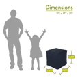 thumbnail image 2 of Petit Cube Solide Bleu Marine, 2 of 6