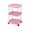 Pink, variant on Gumesh 3 Tier Rolling Cart with Wheels for Under Desk Storage & Pantry Storage, Kitchen Utility Cart for Small Space, Laundry Room Organization Side Table ,White