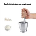 thumbnail image 5 of Juego Grande de Triturador de Pastillas de con Mortero y de Acero Inoxidable con Tapa Protectora para Cocina o Moler Hierbas, 5 of 5