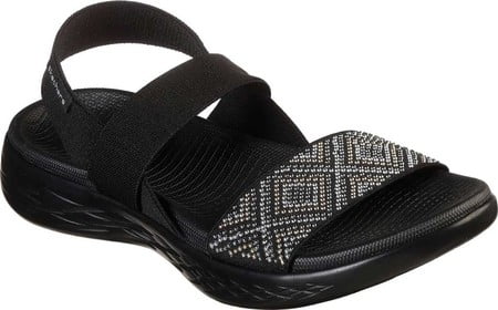 skechers on the go 600 strap sandal with molded footbed
