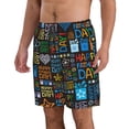 thumbnail image 3 of KLL Happy Father Day Men's Casual Summer Beach Shorts Hawaiian Shorts with Pockets-Small, 3 of 6