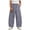 Purple, variant on Qingpeng Girls Wide Leg Pants High Waist Drawstring Striped Cuffs Lightweight Wrinkled School Outdoor Casual Spring Summer Long Pants for Kids