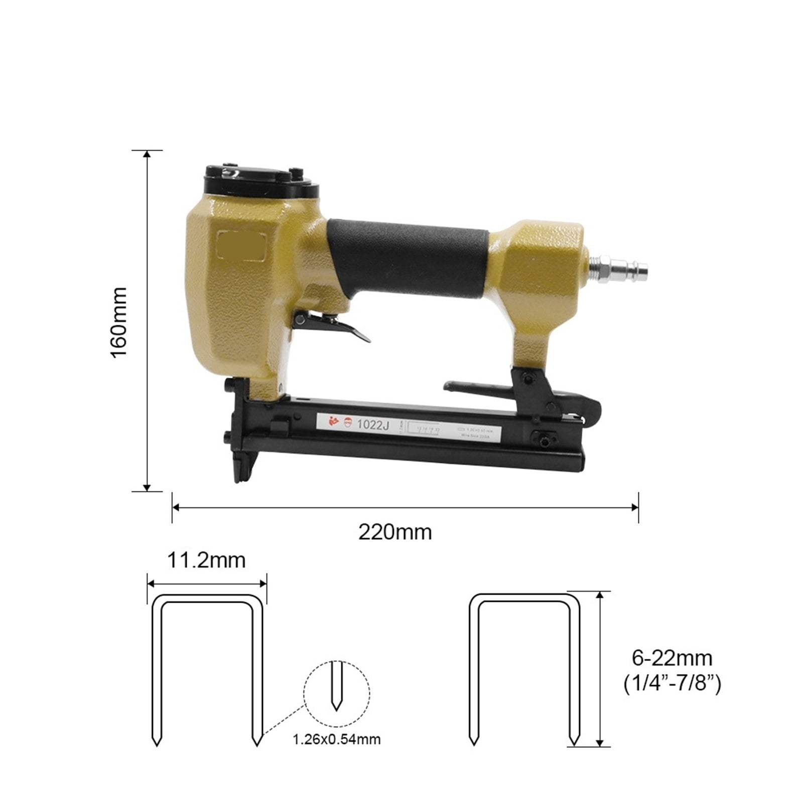 Air Stapler Pneumatic Nail Gun for Furniture Pneumatic Upholstery Tack Gun Framing Nailer - Multi-Purpose Tool