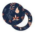 thumbnail image 2 of Naloa Autumn Leaves With Blue Round Bar Stool Cushion Cover 12-14 inch, Fits Kitchen, Office, Restaurant Chairs - 13 inch, 2 of 7
