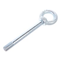 Raindrops Heavy Duty Eye Bolt Car Tow Hook Silver 1Set