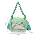 thumbnail image 4 of Bolso de viaje con cadena Bolso de mensajero de moda Simple y elegante para viajes (verde retro) Tmvgtek Para Estrenar, 4 of 9