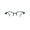 Matte Black, variant on Optical Quality Round Half Horn Rim Luxury Circle Lens Eyeglasses Frame Shiny Black
