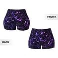 thumbnail image 6 of Yiaed Galaxy Lightning Print Women's Athletic Shorts Running Shorts Sporty Short High Waisted Elastic Workout Shorts for Yoga Gym Running & Sports -Small, 6 of 8