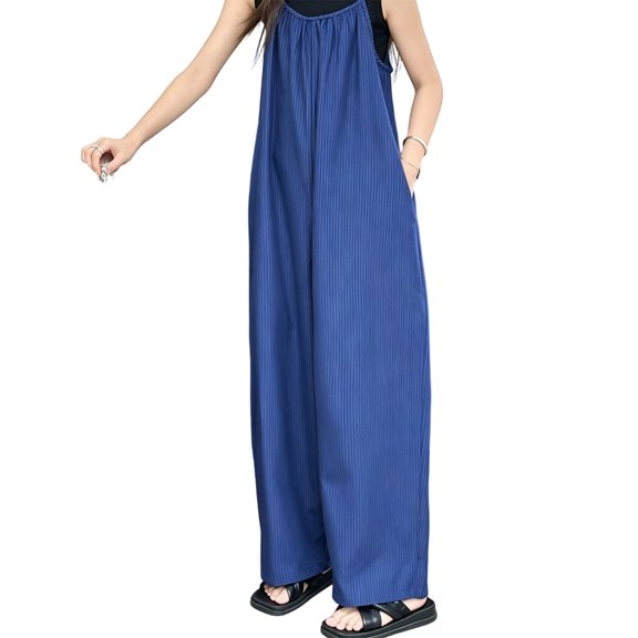 UJNDER Girls Jumpsuit with Adjustable Straps Slim Fit Romper for Toddlers Casual Playwear Girls Pants,Blue,10-11 Years