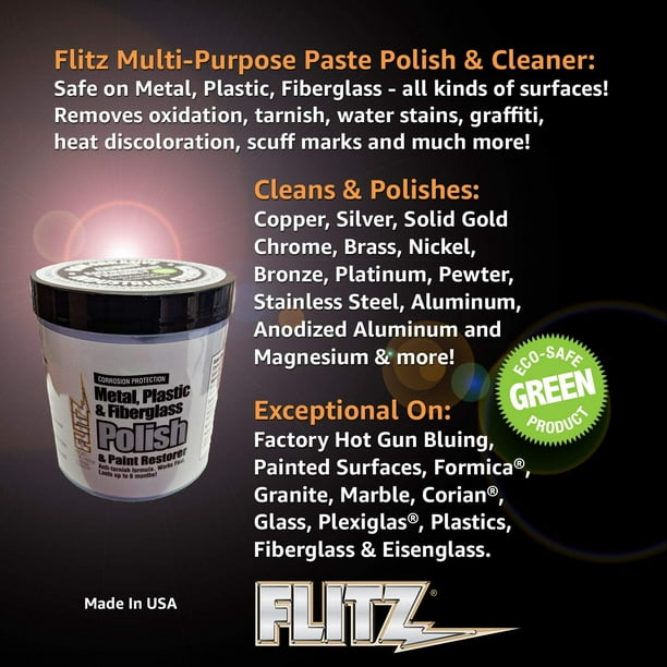 Flitz CA 03516-6 Pâte à polir pour métal, plastique et fibre de