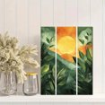 thumbnail image 2 of Qisvanset 12x16 Inch Green Tropical Leaf Canvas Wall Art, Mid Century Geometric Boho Modern Home Wall Decor, 2 of 8