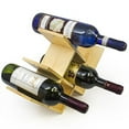 thumbnail image 5 of Sorbus Wine Rack Butterfly - Stores 8 Bottles of Wine - Sleek and Chic Looking - Minimal Assembly Required (Natural), 5 of 6