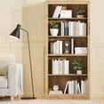 thumbnail image 4 of Qinaqin 71-Inch Alto 5-Tier Abierto Almacenamiento de Profundidad Madera Bookshelf en Blanco Moderno Floor Pie cm Profundidadisplay Estante para Dormitorio, 4 of 7