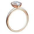 thumbnail image 5 of Cora Jewellery Unique Double Prong Oval Moissanite Engagement Ring For Women, 18K Rose Gold, 5 of 6