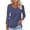 Navy, variant on Stamzod Spring Tops for Women Solid Color 3/4 Sleeve Pullover T-Shirts V Neck Casual Basic Business Tees Blouses Navy M