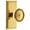Lifetime Brass, variant on Grandeur Soleil Door Knob with Carre Plate