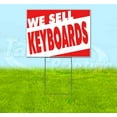 thumbnail image 1 of We Sell Keyboards (18" x 24") Yard Sign, Includes Metal Step Stake, 1 of 6