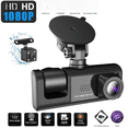 thumbnail image 1 of Grabadora de conducción privada de 2 pulgadas Monitor de estacionamiento de tres lentes HD 1080p de 3 vías con DVR para automóvil con visión nocturna., 1 of 5