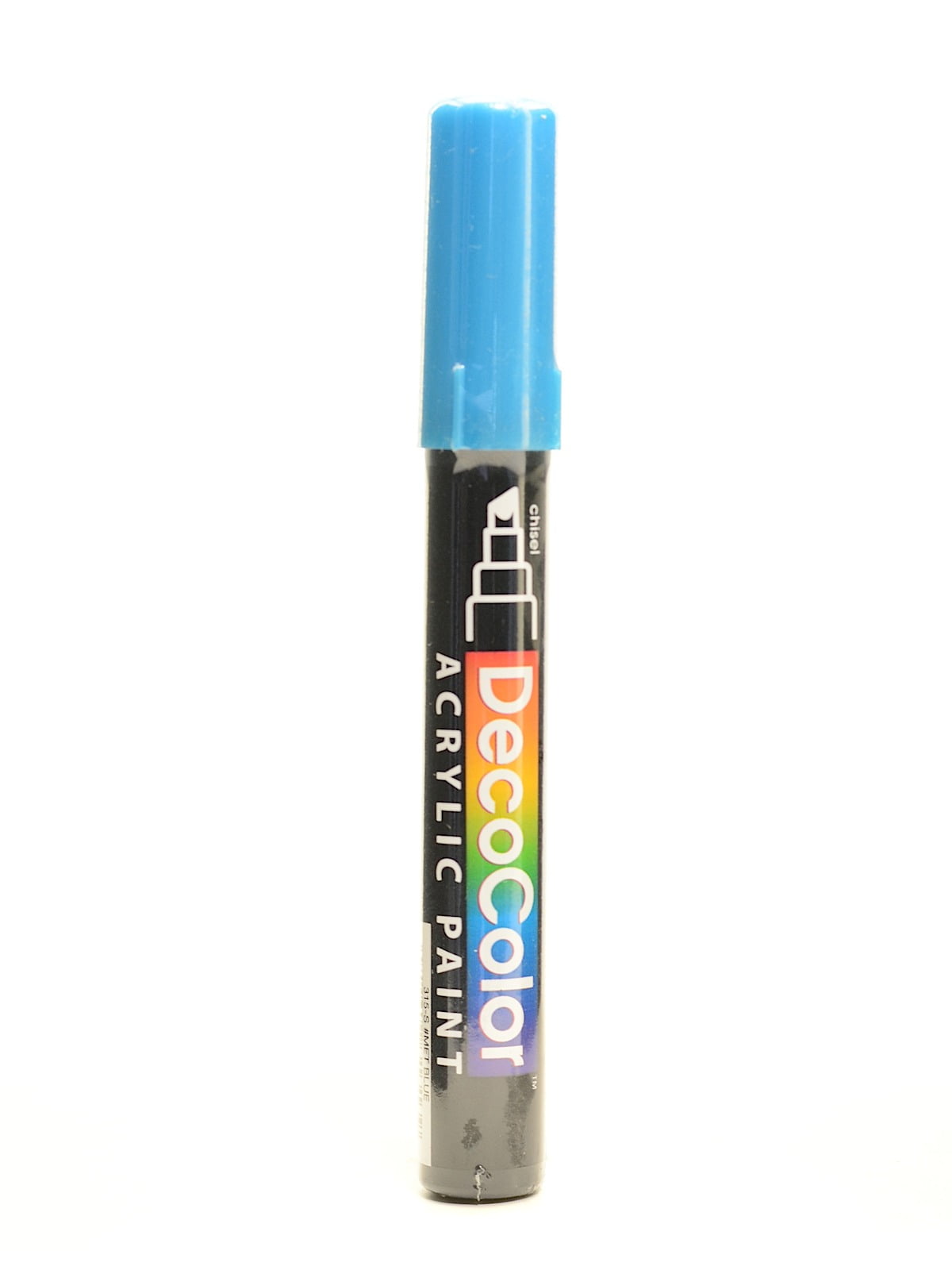 Decocolor Acrylic Paint Markers metallic blue, chisel tip (pack of 6