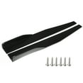 thumbnail image 1 of 2PCs Universal Car Body Styling Side Skirt Rocker Splitters Diffuser Winglet Bumper Kit Black, 1 of 7