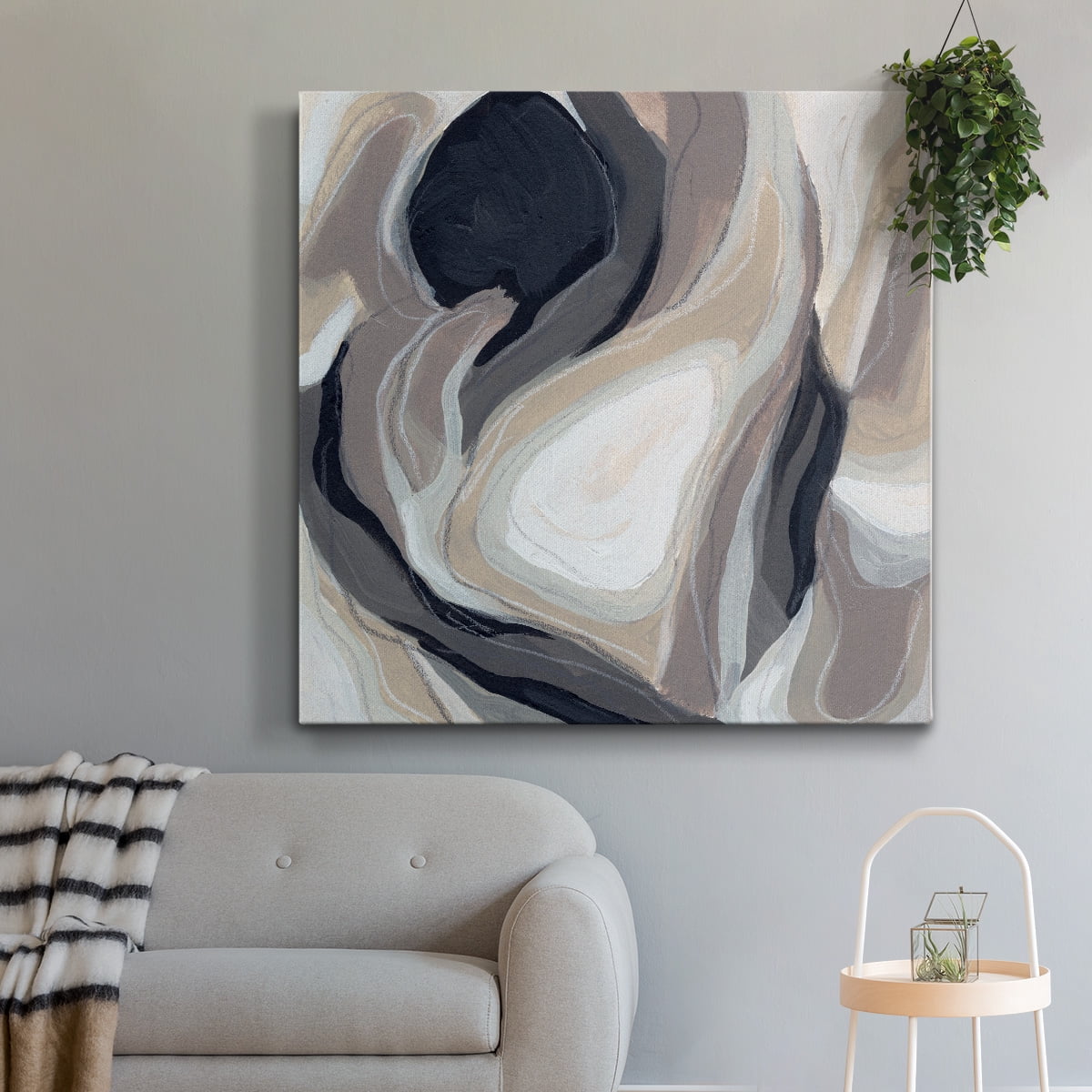 Wexford Home Stone Ripple II-Premium Gallery Wrapped Canvas, 40" x 40" - Ready to Hang