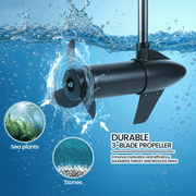Naipo Electric Trolling Motor with 68 Lbs Thrust 8 Speeds,Boat Motor with LED Battery Indicator and Telescoping Handle for Inflatable Boat Kayak Fishing, Freshwater Use