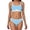 Light Blue, variant on Women's Sports Bikini Set High Support Swimsuit Adjustable Straps Fully Covered Athletic Swimwear Tankini, Blue L