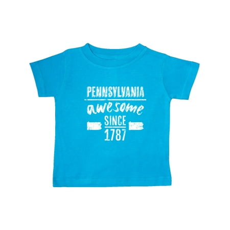 

Inktastic Pennsylvania Awesome Since 1787 Gift Baby Boy or Baby Girl T-Shirt