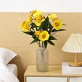 thumbnail image 6 of CuiLiyq Artificial Silk Flowers, Yellow Faux Bouquet Florals Arrangements Decor for Farmhouse Home Boho Wedding Table Centerpiece, Fake Plastic Flower Bulk for Vase Decoration (Yellow), 6 of 6