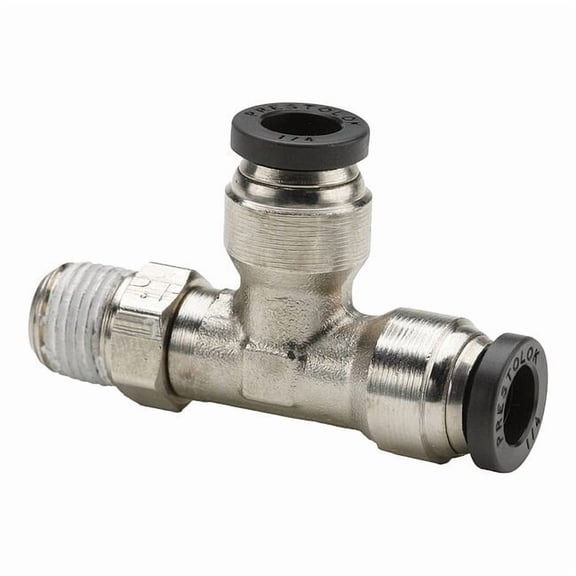 Parker Metal Fitting,Run Tee Swivel,Pipe 5/16" W171PLP-5-4